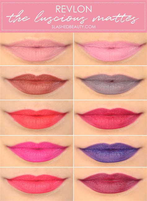 revlon super lustrous matte lipstick swatches|More.